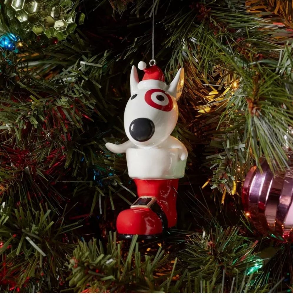 2024 Bullseye Santa's Boot Christmas Ornament Bx1